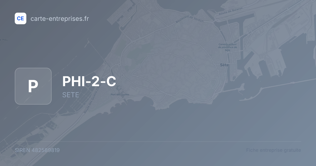 PHI-2-C — 482589819 — fiche entreprise