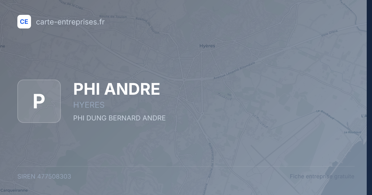 PHI ANDRE — 477508303 — fiche entreprise