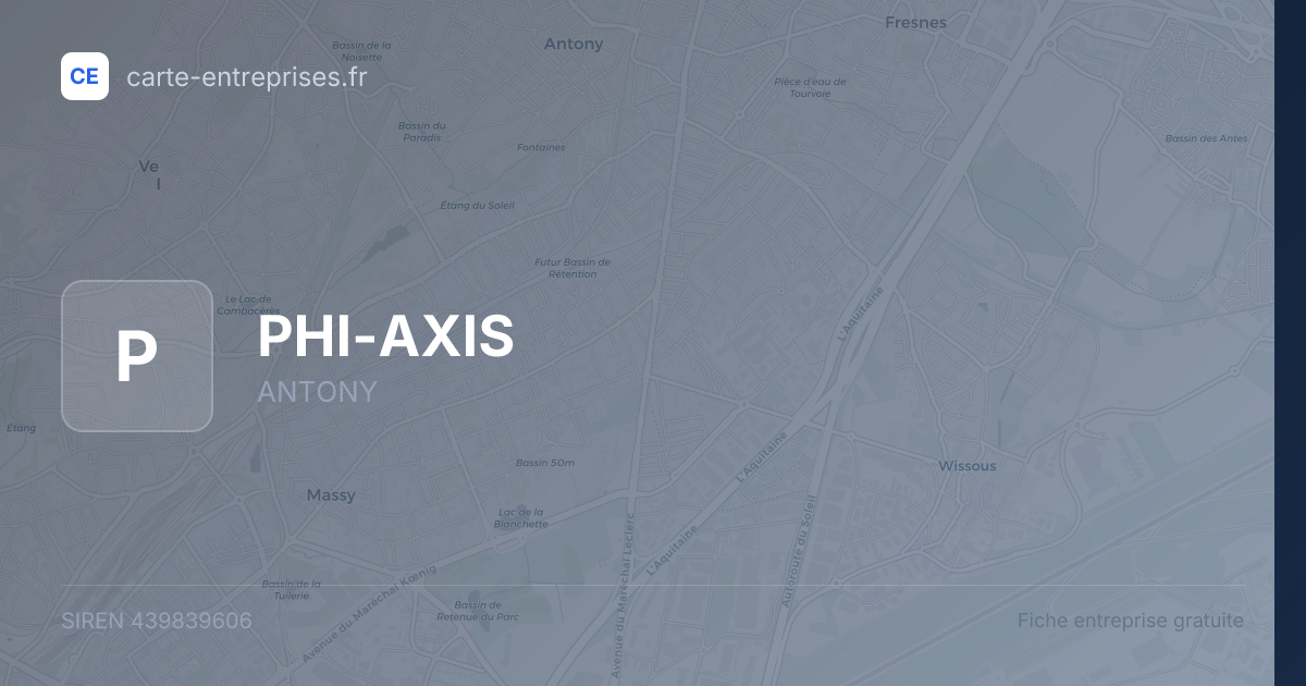 PHI-AXIS — 439839606 — fiche entreprise
