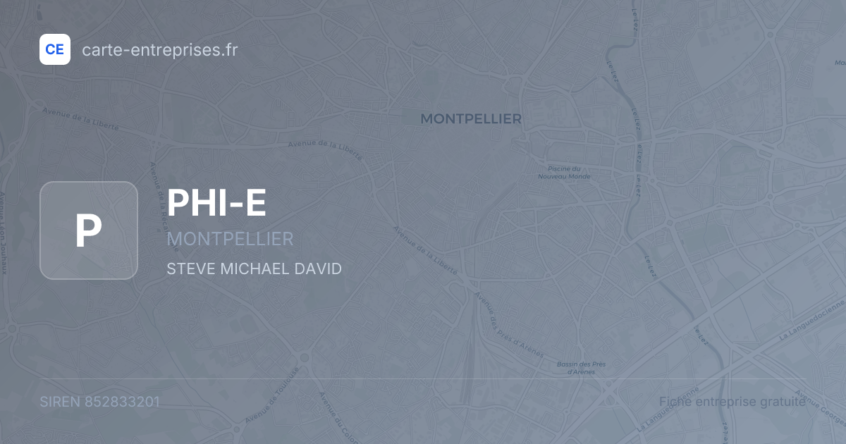 PHI-E — 852833201 — fiche entreprise