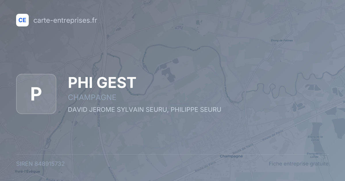 PHI GEST — 848915732 — fiche entreprise
