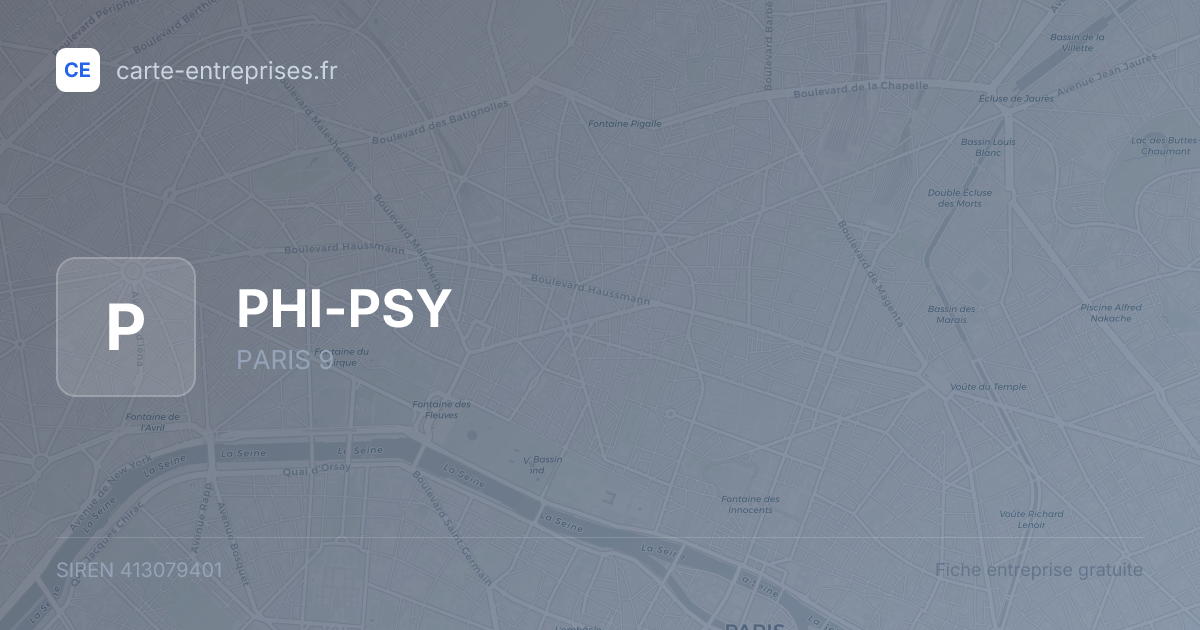 PHI-PSY — 413079401 — fiche entreprise