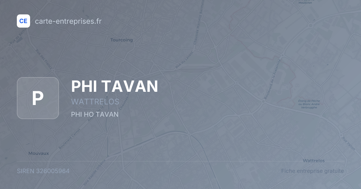 PHI TAVAN — 326005964 — fiche entreprise