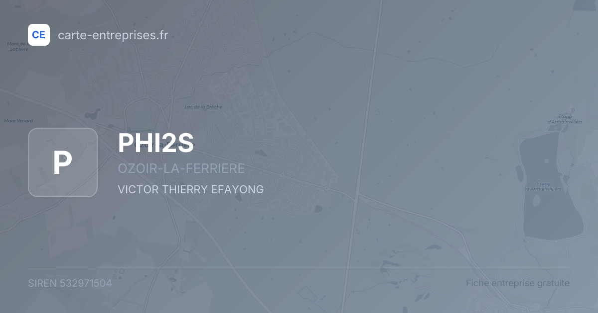 PHI2S — 532971504 — fiche entreprise