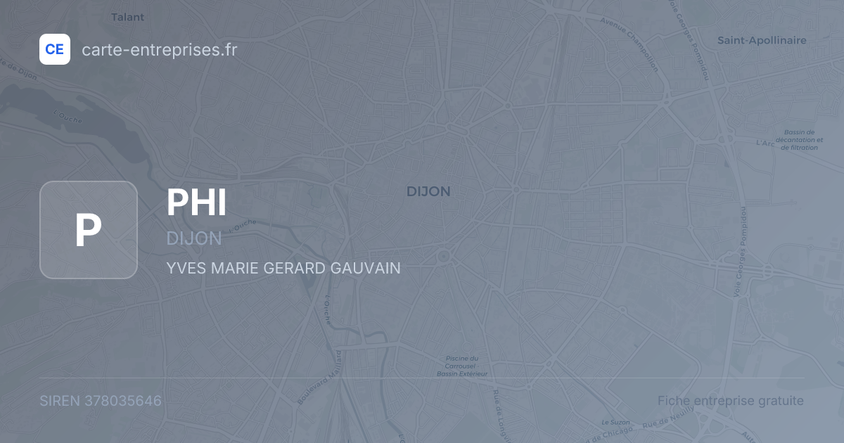PHI — 378035646 — fiche entreprise