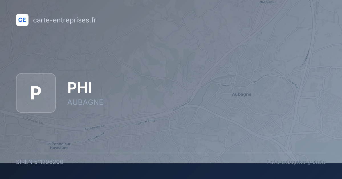 PHI — 511298200 — fiche entreprise