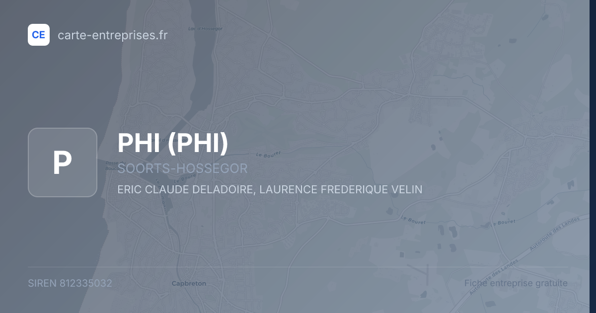 PHI — 812335032 — fiche entreprise