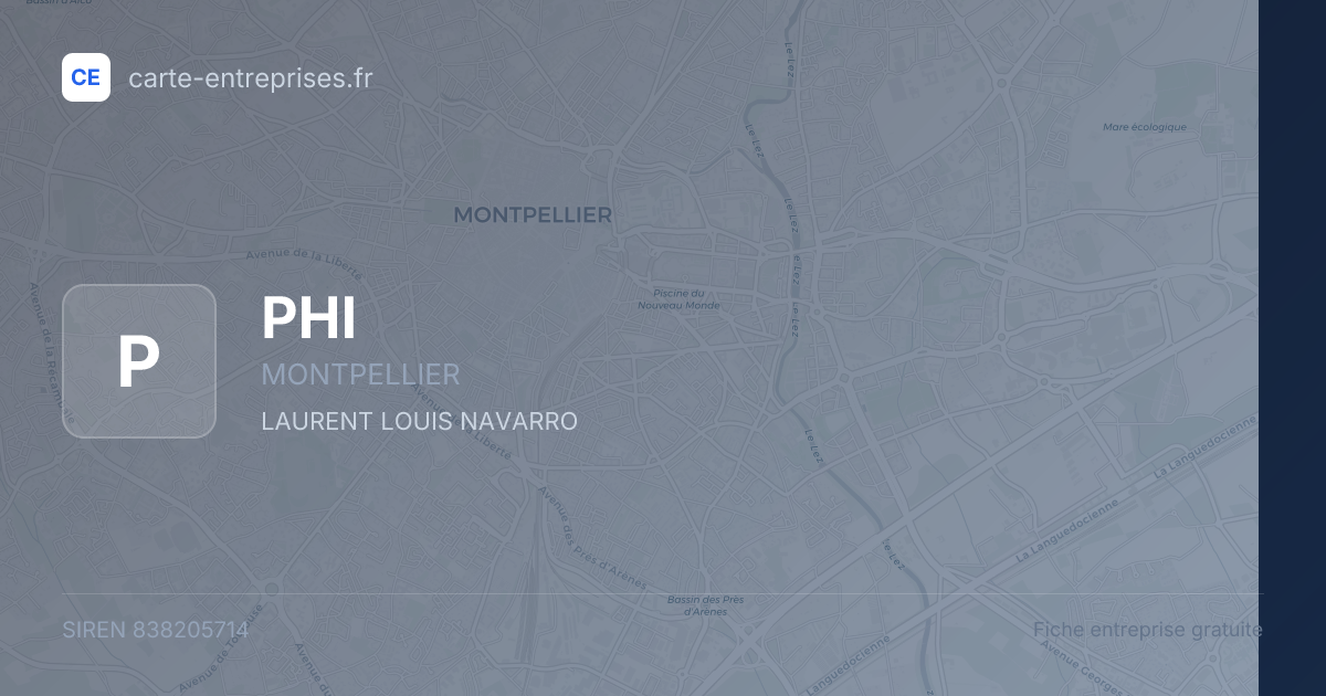 PHI — 838205714 — fiche entreprise