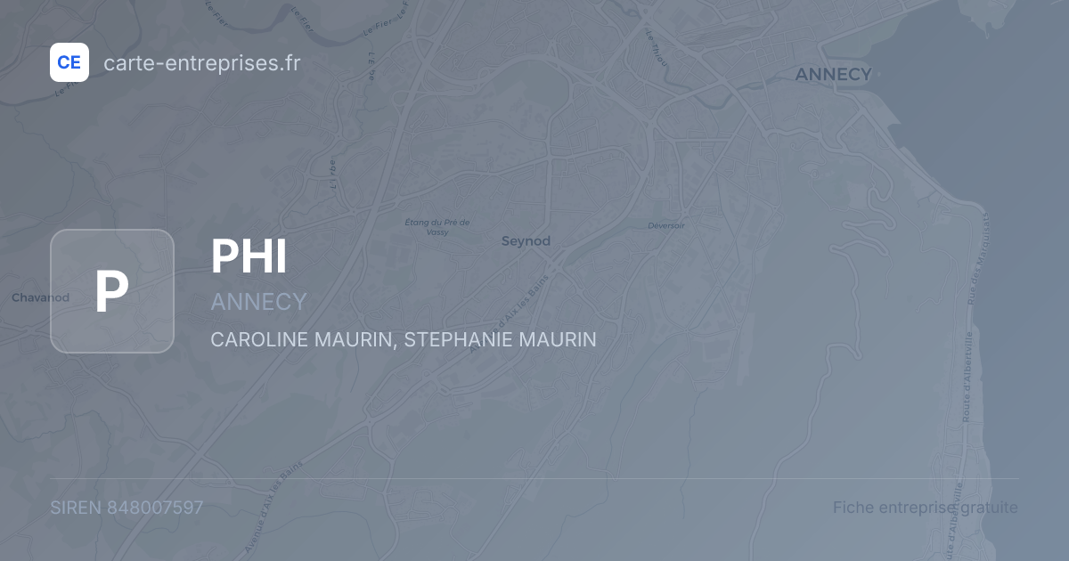 PHI — 848007597 — fiche entreprise