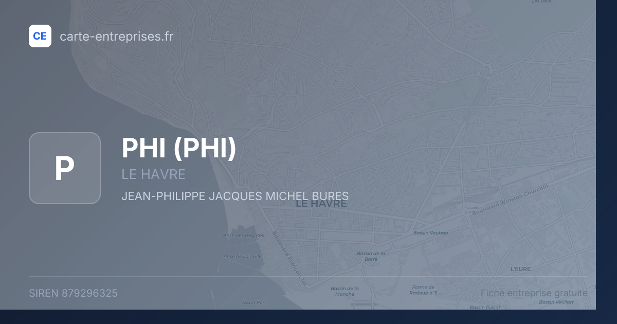 PHI — 879296325 — fiche entreprise