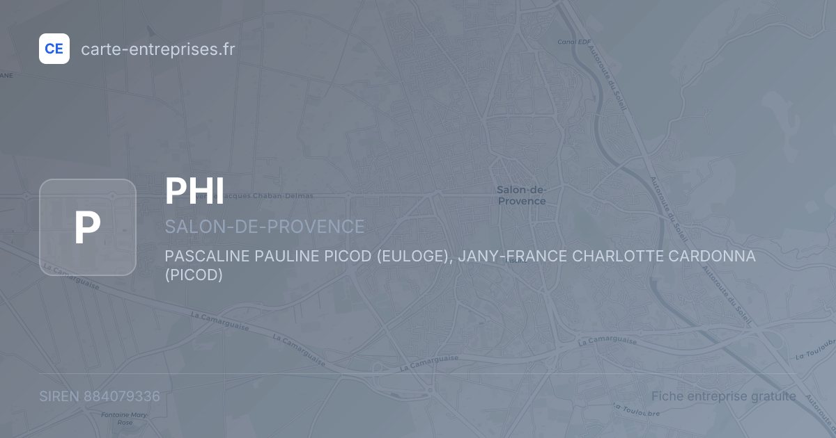 PHI — 884079336 — fiche entreprise
