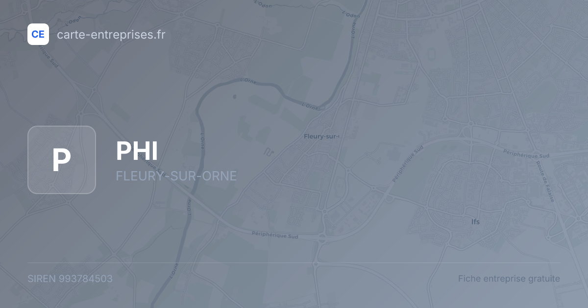 PHI — 993784503 — fiche entreprise
