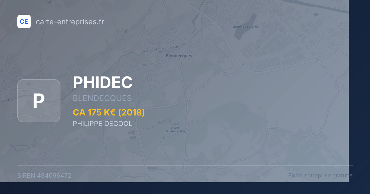 PHIDEC — 494096472 — fiche entreprise