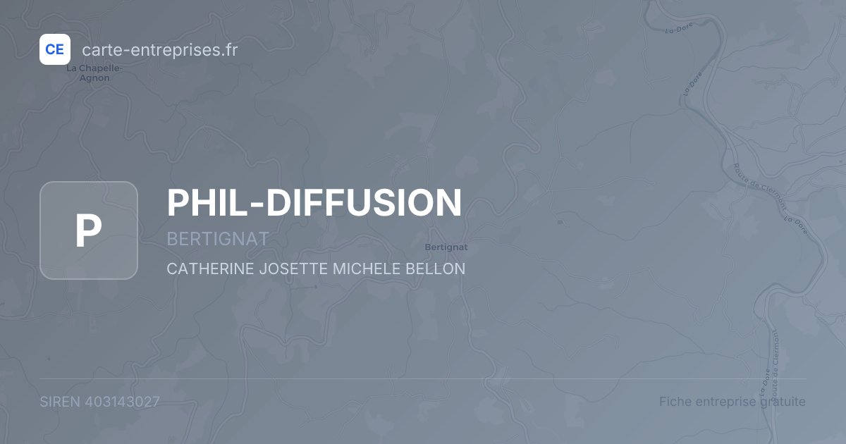 PHIL-DIFFUSION — 403143027 — fiche entreprise