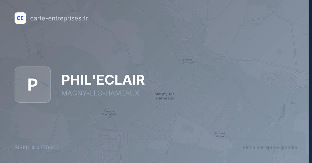 PHIL'ECLAIR — 414770503 — fiche entreprise
