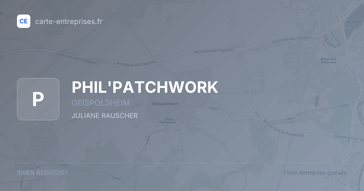 PHIL'PATCHWORK — 821565207 — fiche entreprise