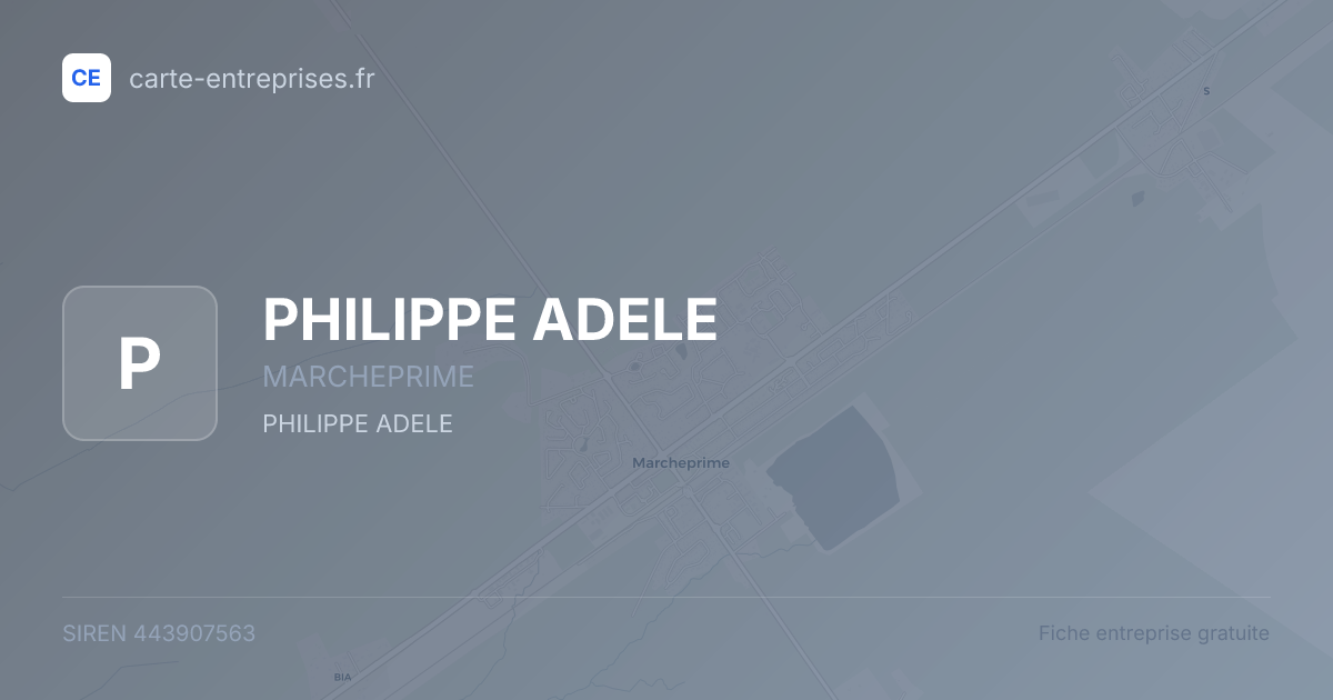 PHILIPPE ADELE — 443907563 — fiche entreprise