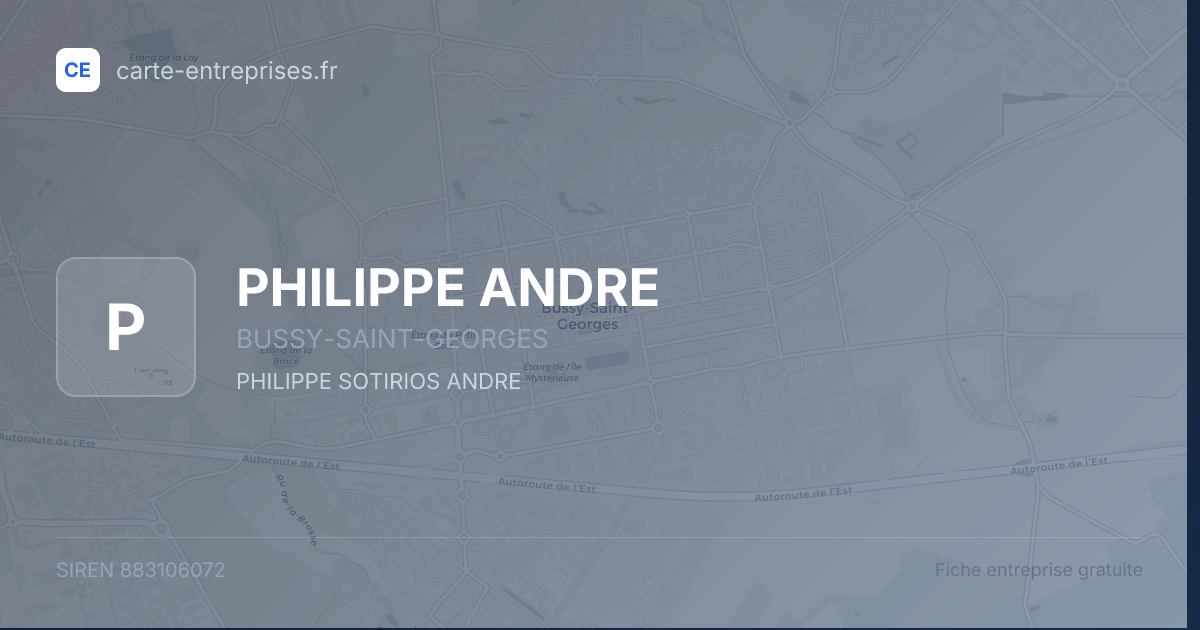 PHILIPPE ANDRE — 883106072 — fiche entreprise