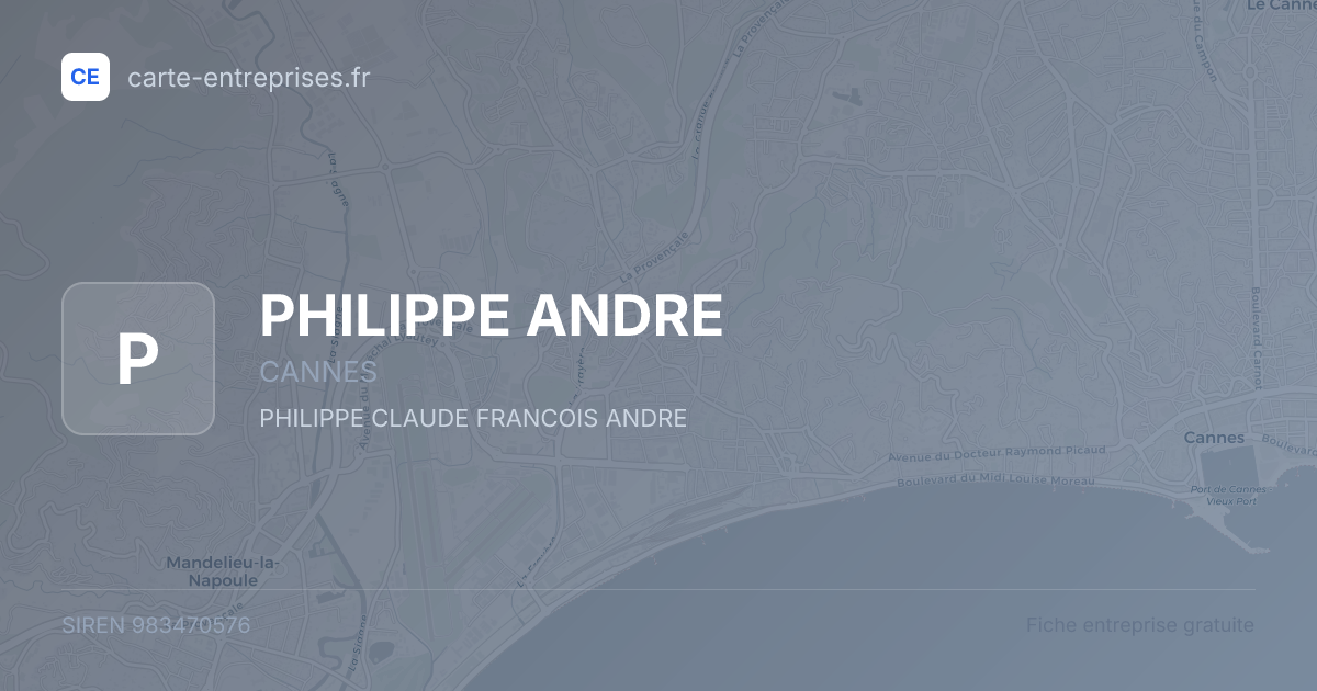 PHILIPPE ANDRE — 983470576 — fiche entreprise