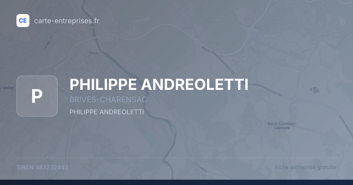 PHILIPPE ANDREOLETTI — 483232443 — fiche entreprise