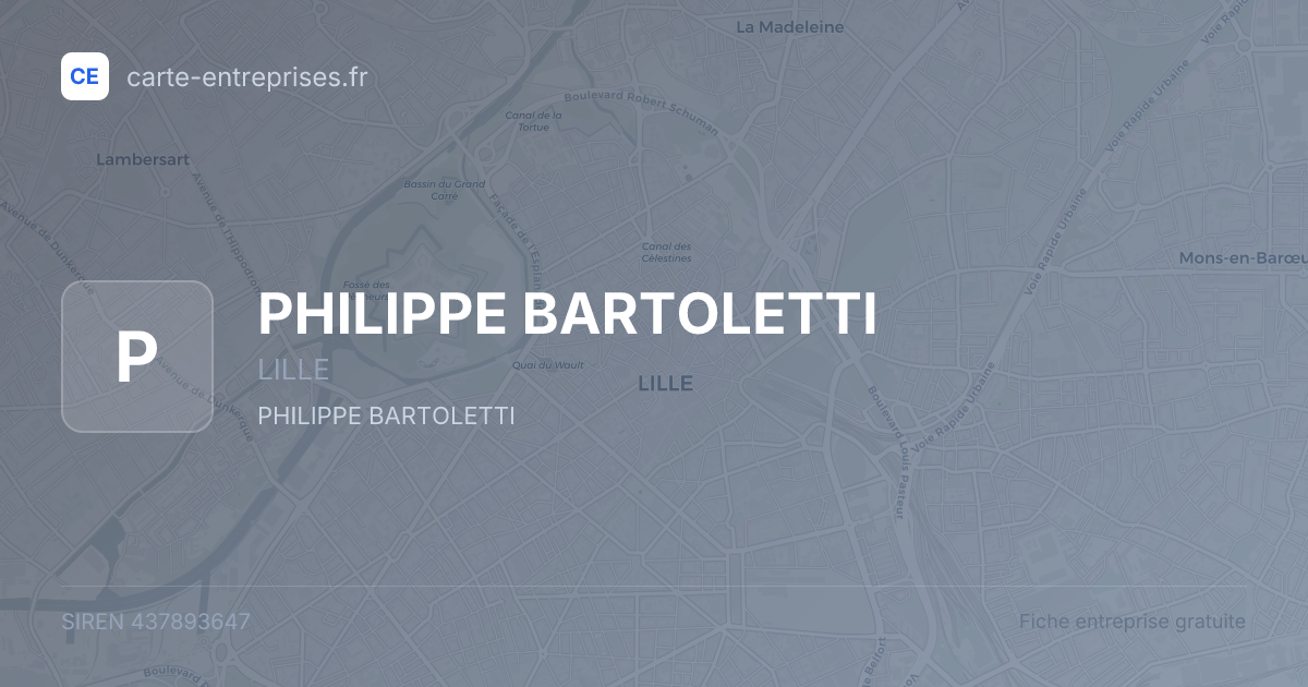 PHILIPPE BARTOLETTI — 437893647 — fiche entreprise