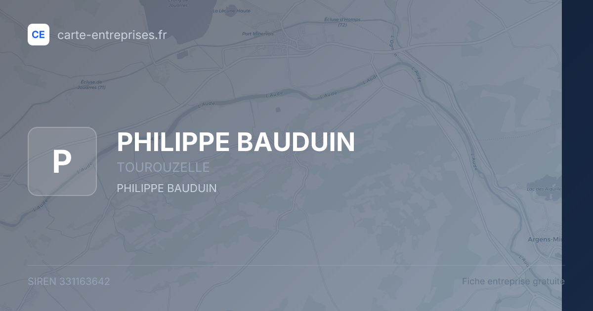PHILIPPE BAUDUIN — 331163642 — fiche entreprise