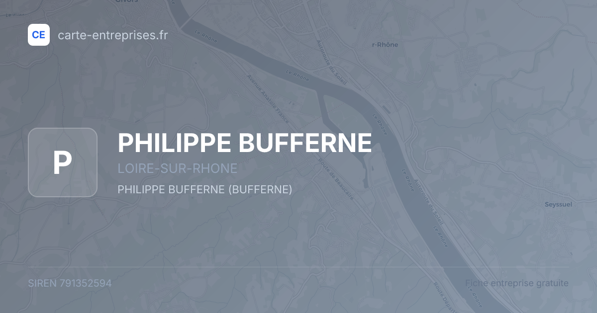 PHILIPPE BUFFERNE — 791352594 — fiche entreprise