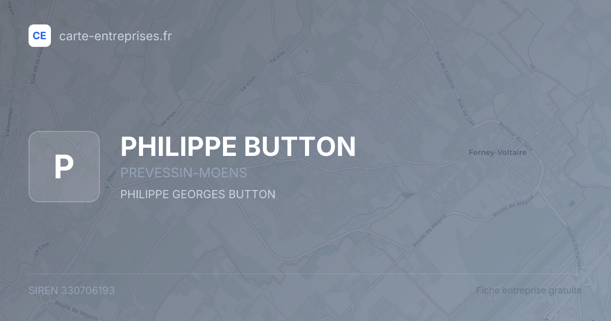 PHILIPPE BUTTON — 330706193 — fiche entreprise