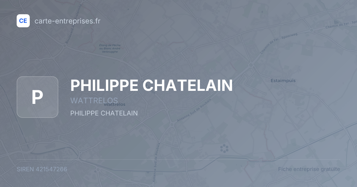 PHILIPPE CHATELAIN — 421547266 — fiche entreprise