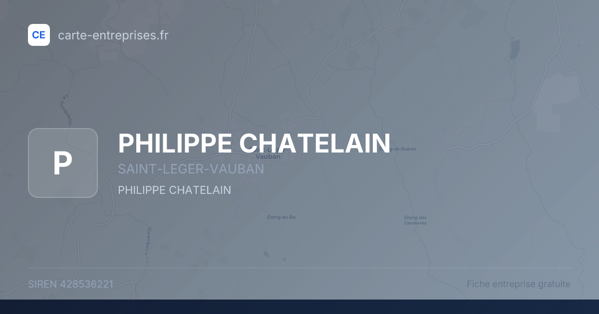 PHILIPPE CHATELAIN — 428536221 — fiche entreprise