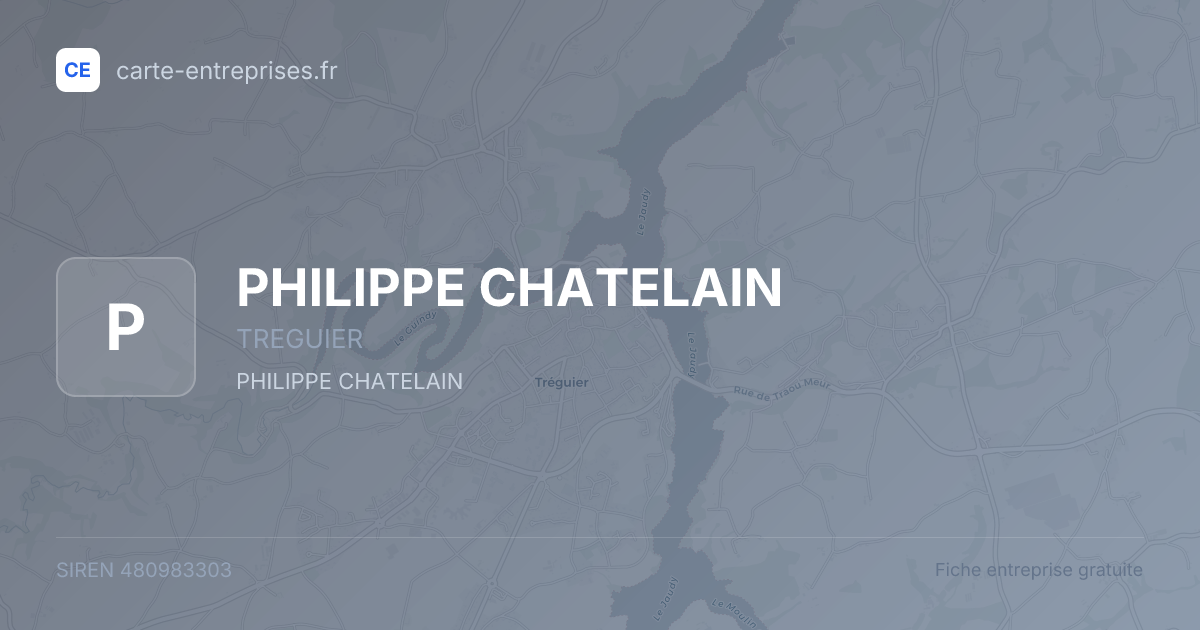 PHILIPPE CHATELAIN — 480983303 — fiche entreprise