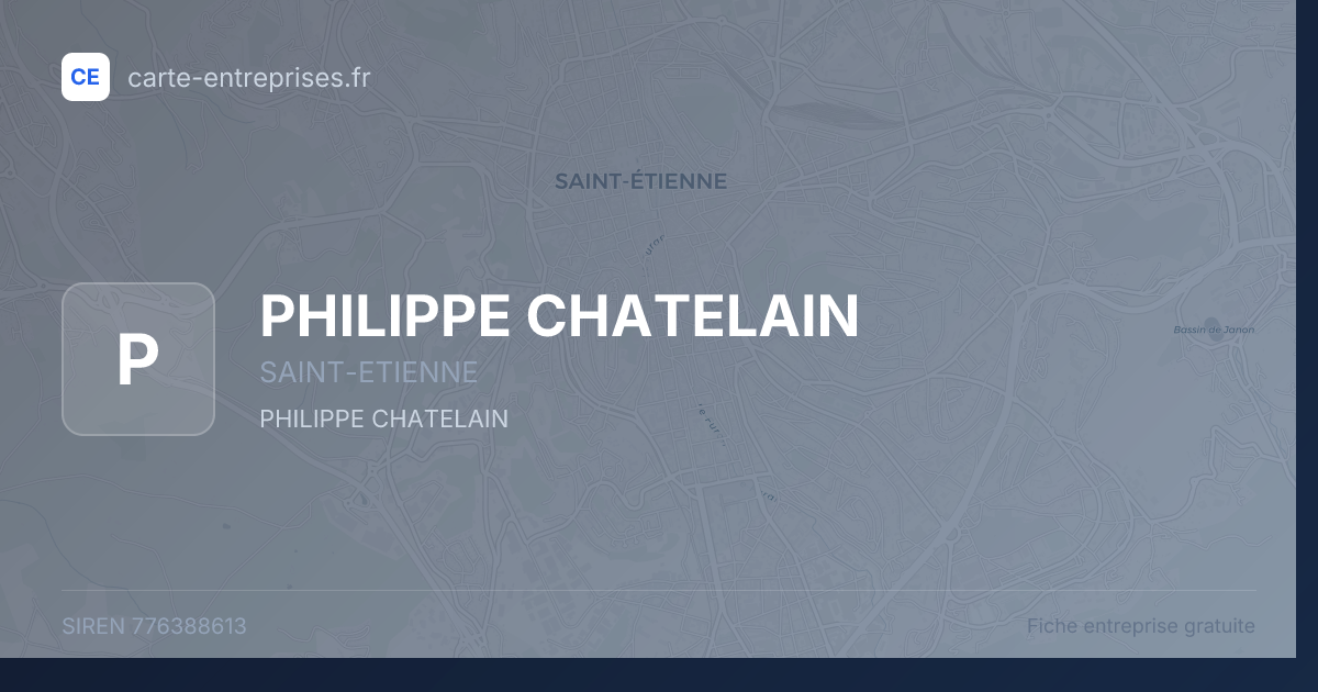 PHILIPPE CHATELAIN — 776388613 — fiche entreprise