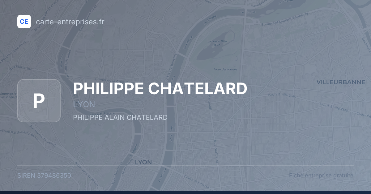 PHILIPPE CHATELARD — 379486350 — fiche entreprise