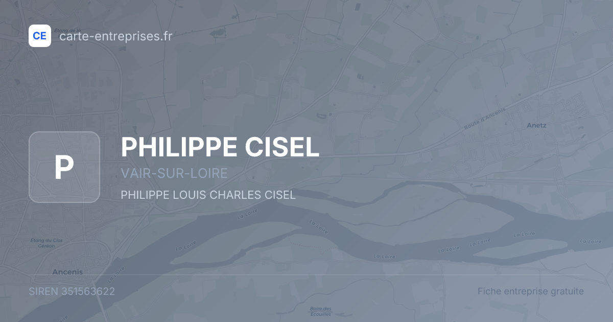 PHILIPPE CISEL — 351563622 — fiche entreprise