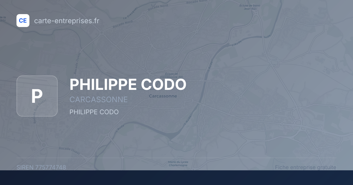 PHILIPPE CODO — 775774748 — fiche entreprise