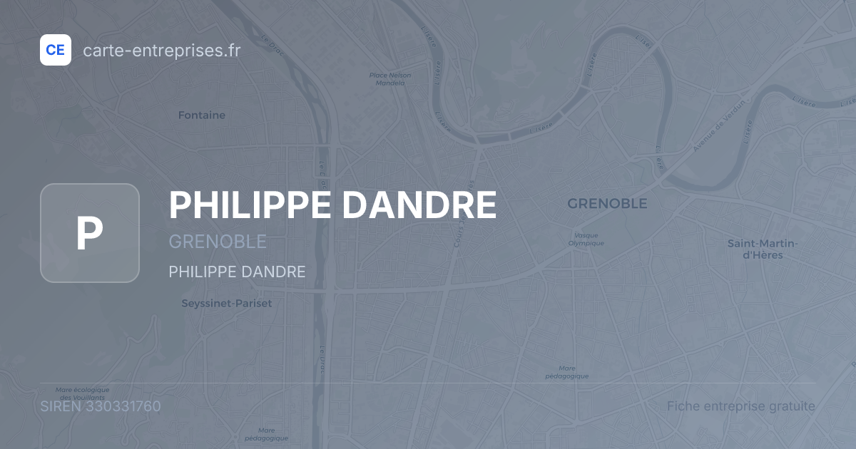 PHILIPPE DANDRE — 330331760 — fiche entreprise
