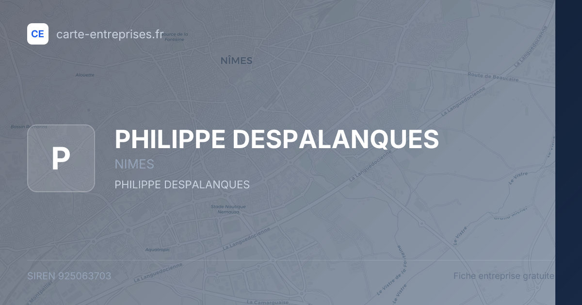 PHILIPPE DESPALANQUES — 925063703 — fiche entreprise