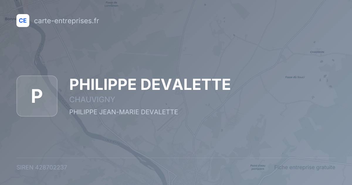 PHILIPPE DEVALETTE — 428702237 — fiche entreprise