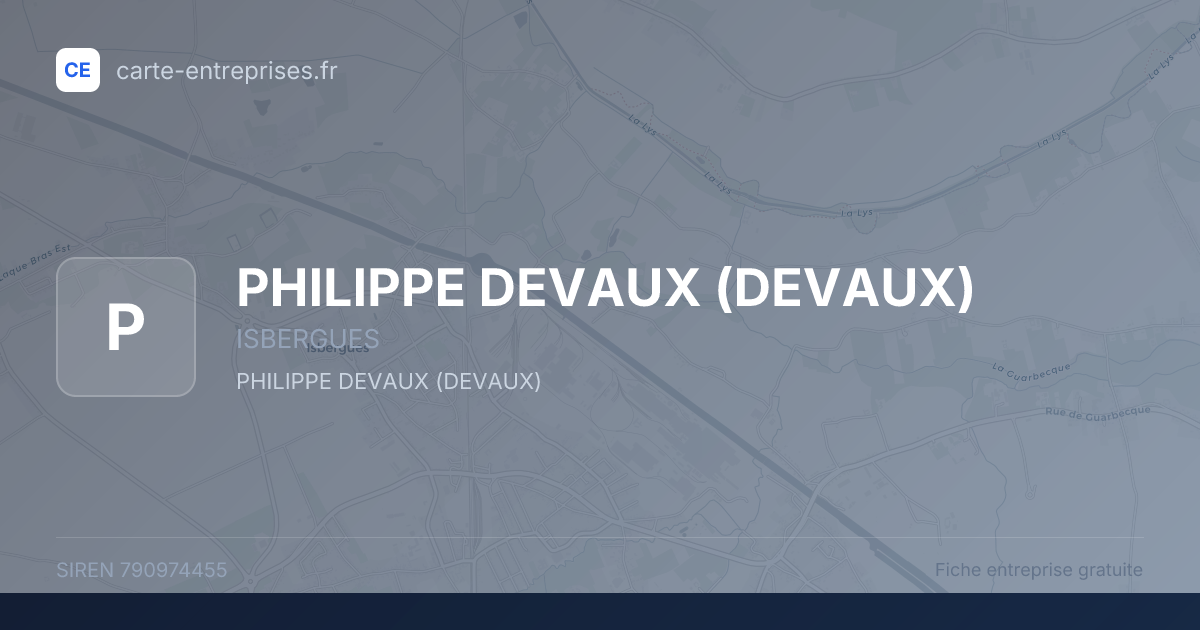 PHILIPPE DEVAUX (DEVAUX) — 790974455 — fiche entreprise