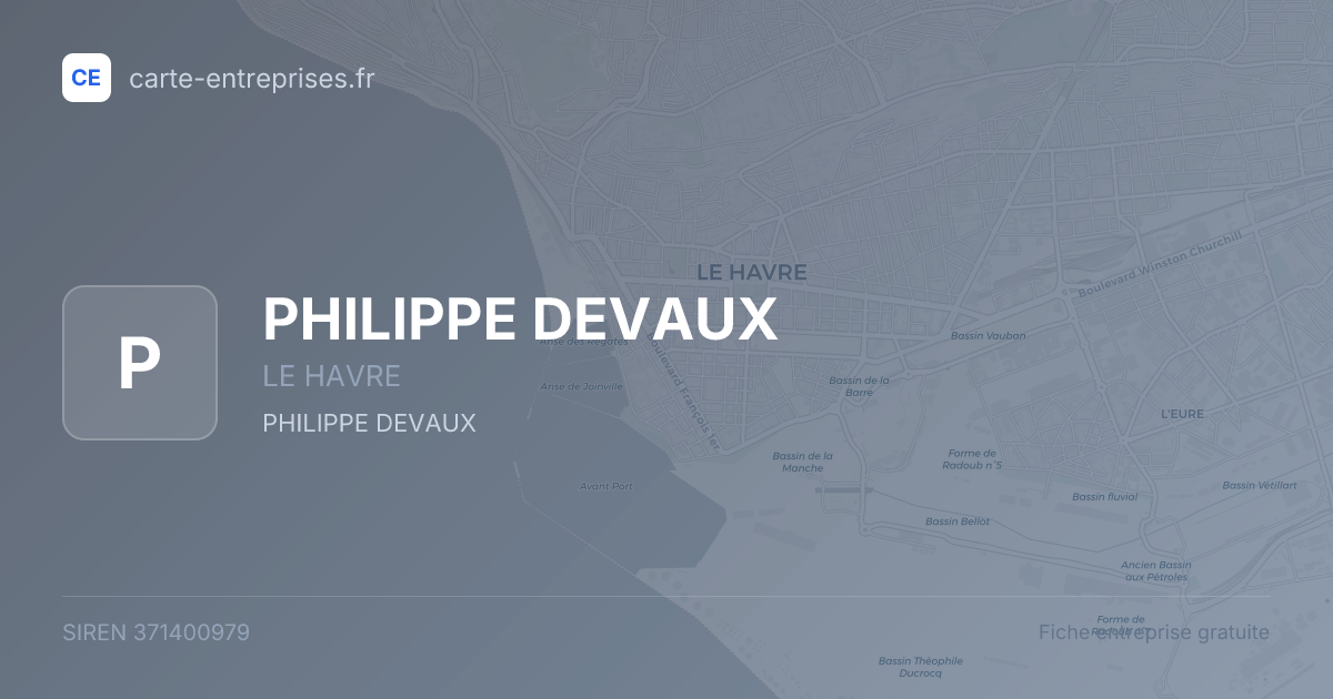 PHILIPPE DEVAUX — 371400979 — fiche entreprise