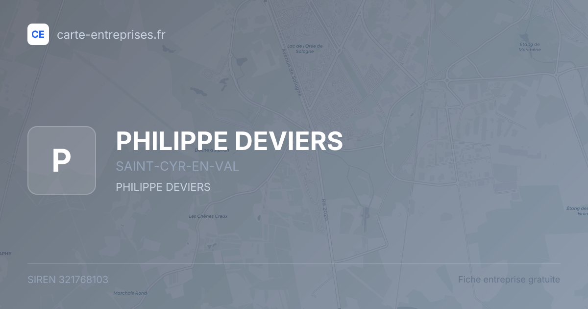 PHILIPPE DEVIERS — 321768103 — fiche entreprise
