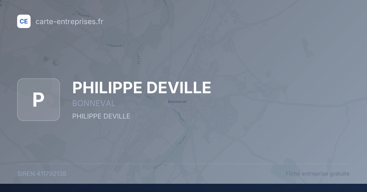 PHILIPPE DEVILLE — 411792138 — fiche entreprise