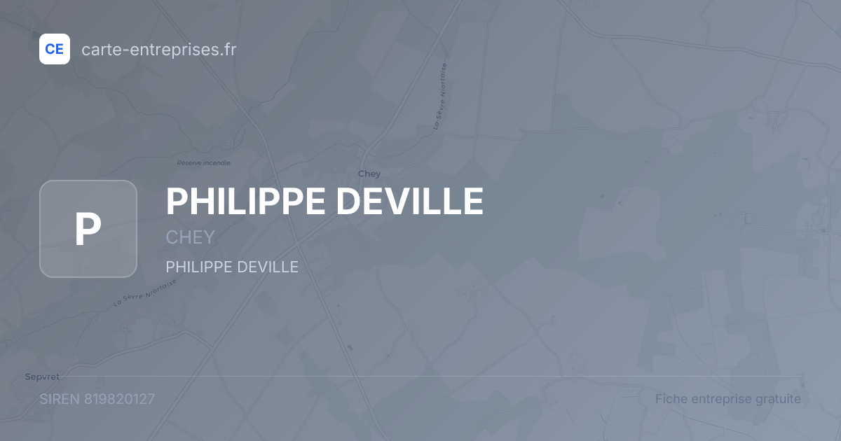 PHILIPPE DEVILLE — 819820127 — fiche entreprise