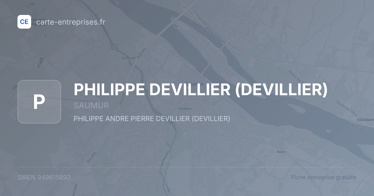 PHILIPPE DEVILLIER (DEVILLIER) — 949615892 — fiche entreprise