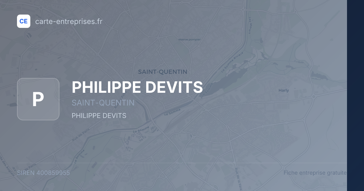 PHILIPPE DEVITS — 400859955 — fiche entreprise
