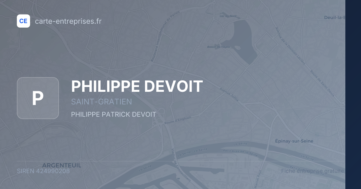 PHILIPPE DEVOIT — 424990208 — fiche entreprise