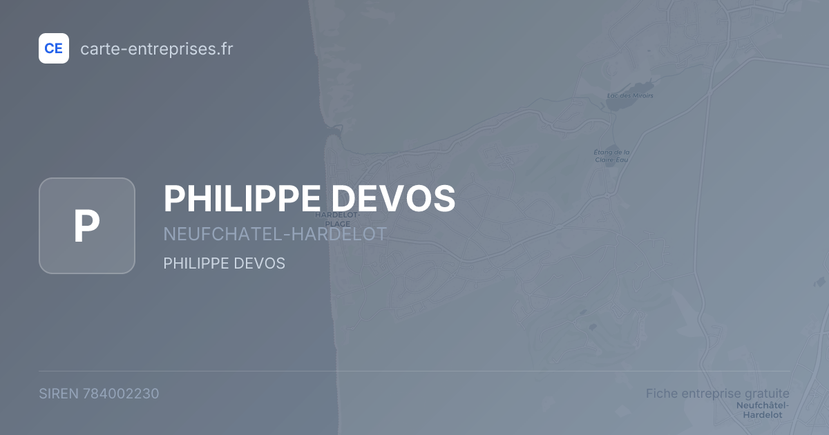 PHILIPPE DEVOS — 784002230 — fiche entreprise