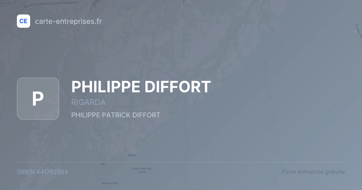 PHILIPPE DIFFORT — 441762564 — fiche entreprise