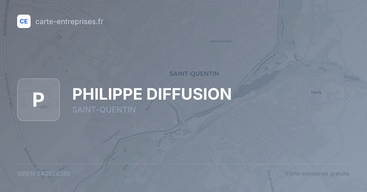 PHILIPPE DIFFUSION — 340926385 — fiche entreprise