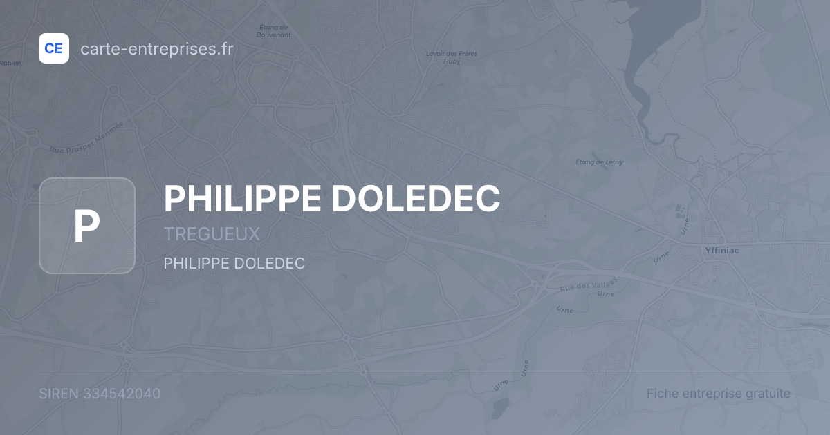 PHILIPPE DOLEDEC — 334542040 — fiche entreprise